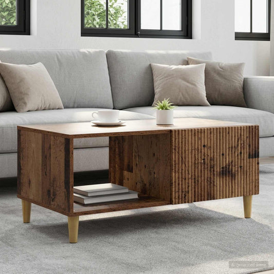 Konferenční Stolek Staré Dřevo 90 X 50 X 40 Cm Kompozitní Dřevo