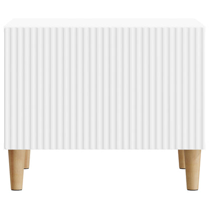 Konferenční Stolek Bílá 49 X 50 X 40 Cm Kompozitní Dřevo