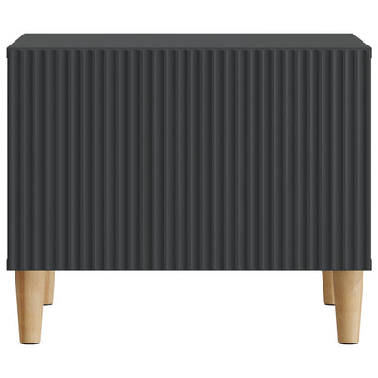 Konferenční Stolek Černá 49 X 50 X 40 Cm Kompozitní Dřevo