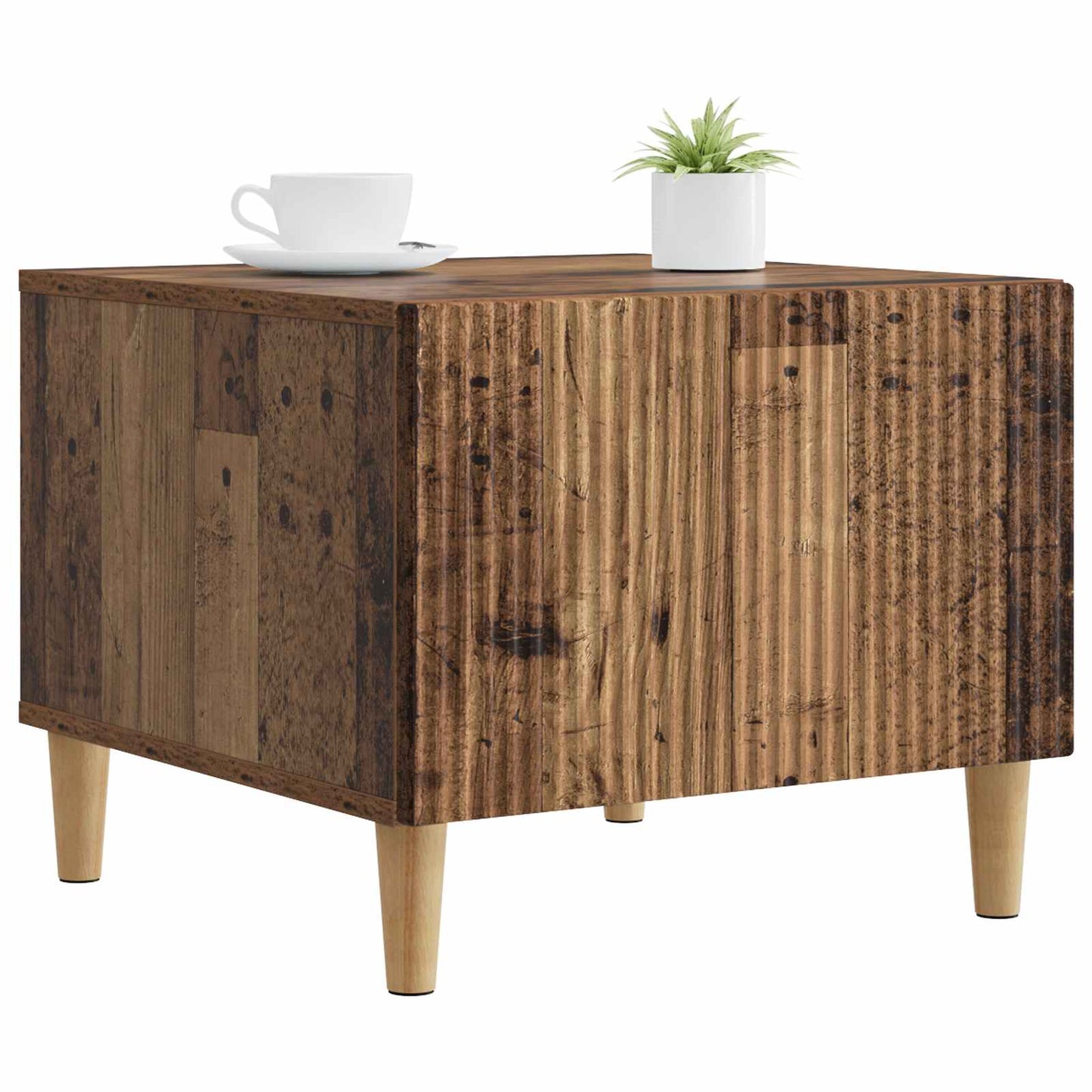Konferenční Stolek Staré Dřevo 49 X 50 X 40 Cm Kompozitní Dřevo