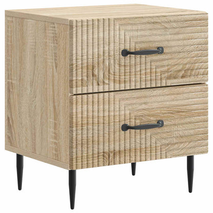Noční Skříňka Se Zásuvkou 2 Pcs Dub Sonoma 43 X 34,5 X 47,5 Cm