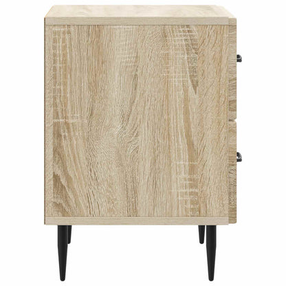 Noční Skříňka Se Zásuvkou 2 Pcs Dub Sonoma 43 X 34,5 X 47,5 Cm
