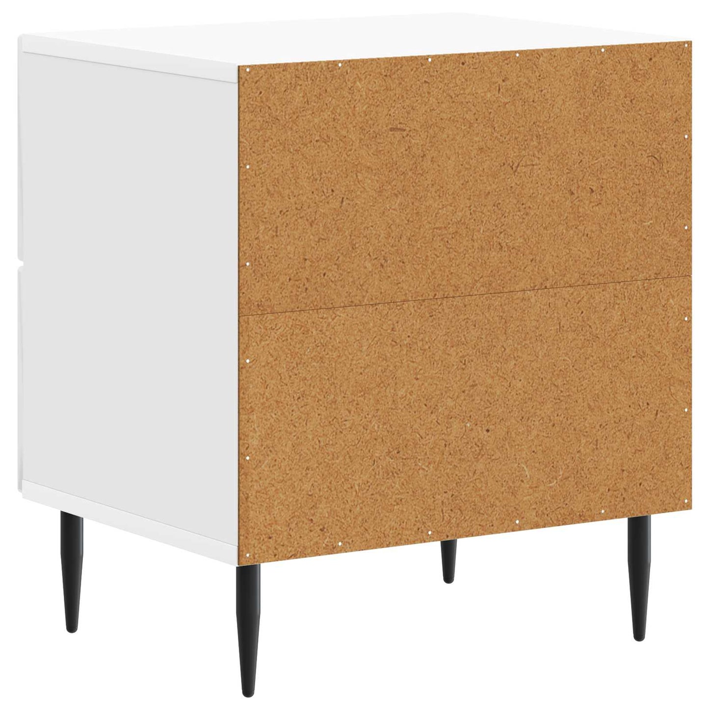 Noční Skříňka 2 Pcs Bílá S Vysokým Leskem 43 X 34,5 X 47,5 Cm