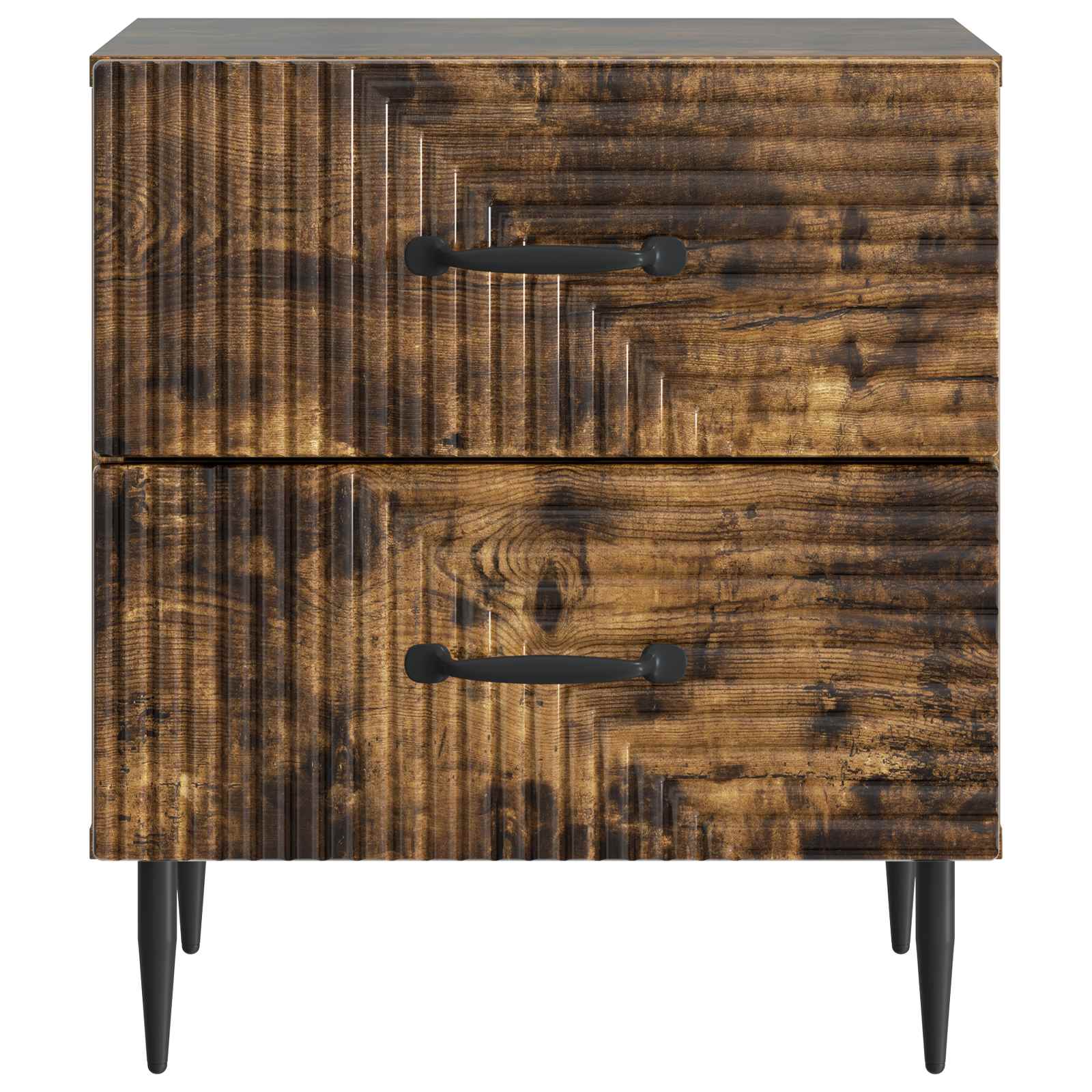 Noční Skříňka Kouřový Dub 43 X 34,5 X 47,5 Cm Kompozitní Dřevo