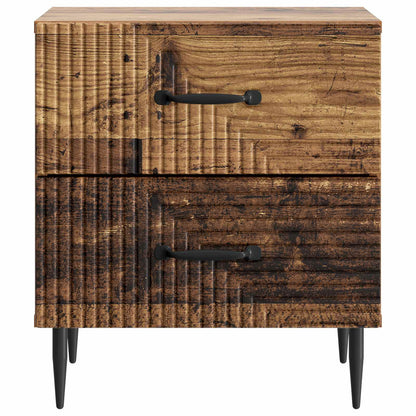 Noční Skříňka Staré Dřevo 43 X 34,5 X 47,5 Cm Kompozitní Dřevo