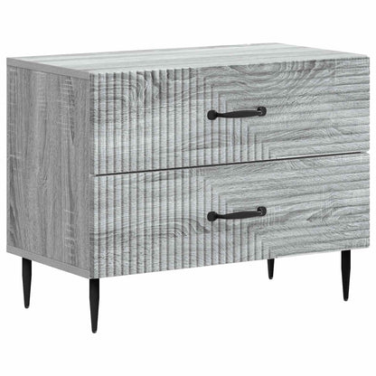 Noční Skříňka Šedá Sonoma 62 X 34,5 X 47,5 Cm Kompozitní Dřevo