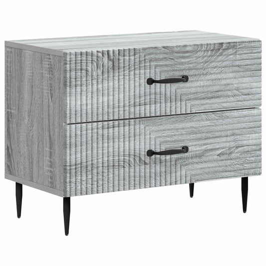 Noční Skříňka Šedá Sonoma 62 X 34,5 X 47,5 Cm Kompozitní Dřevo