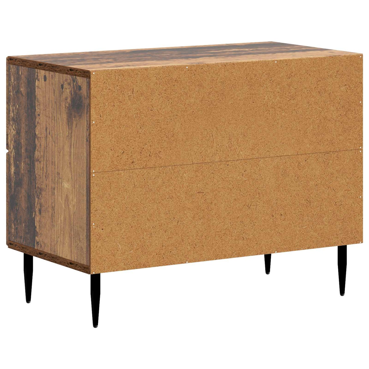 Noční Skříňka Staré Dřevo 62 X 34,5 X 47,5 Cm Kompozitní Dřevo