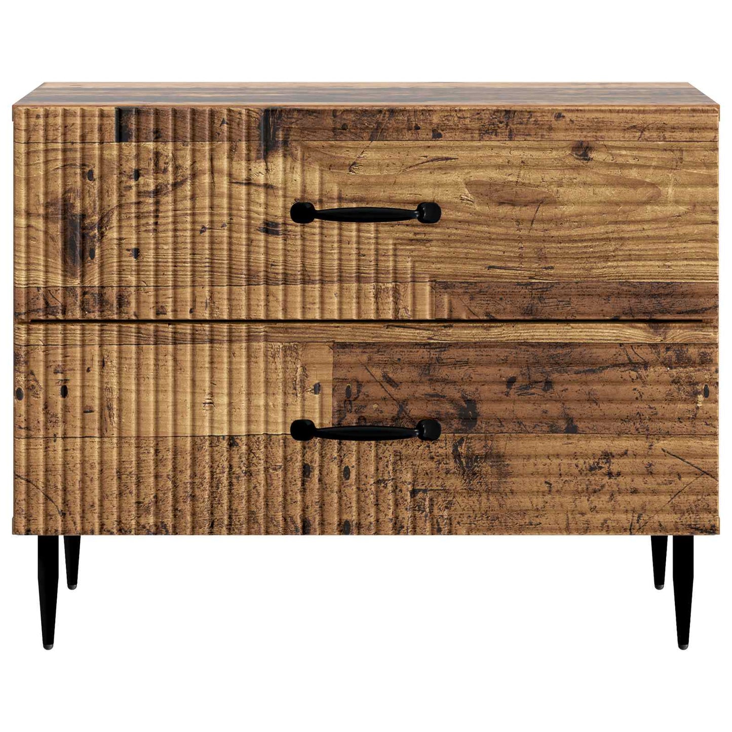 Noční Skříňka Staré Dřevo 62 X 34,5 X 47,5 Cm Kompozitní Dřevo