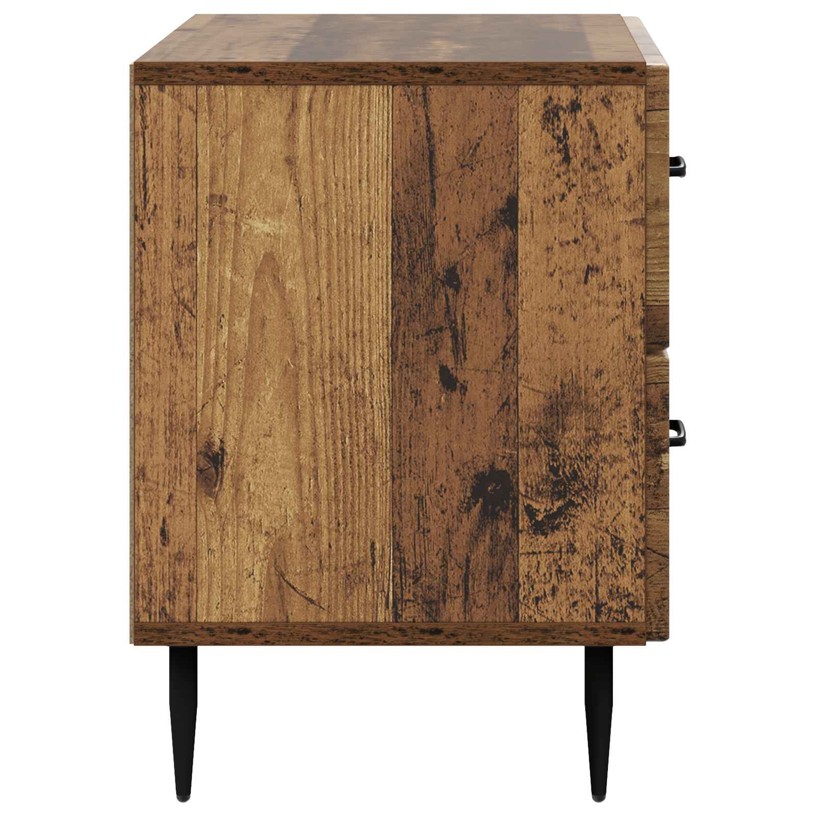 Noční Skříňka Staré Dřevo 62 X 34,5 X 47,5 Cm Kompozitní Dřevo