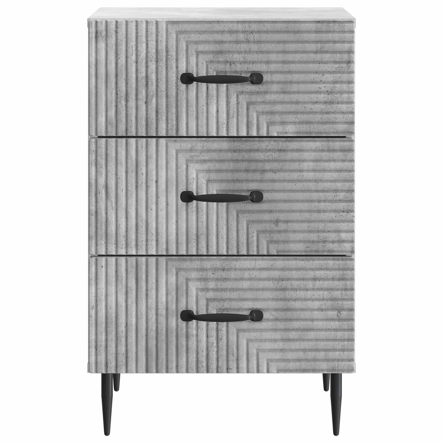 Noční Skříňka Betonově Šedá 43 X 41 X 66,5 Cm Kompozitní Dřevo