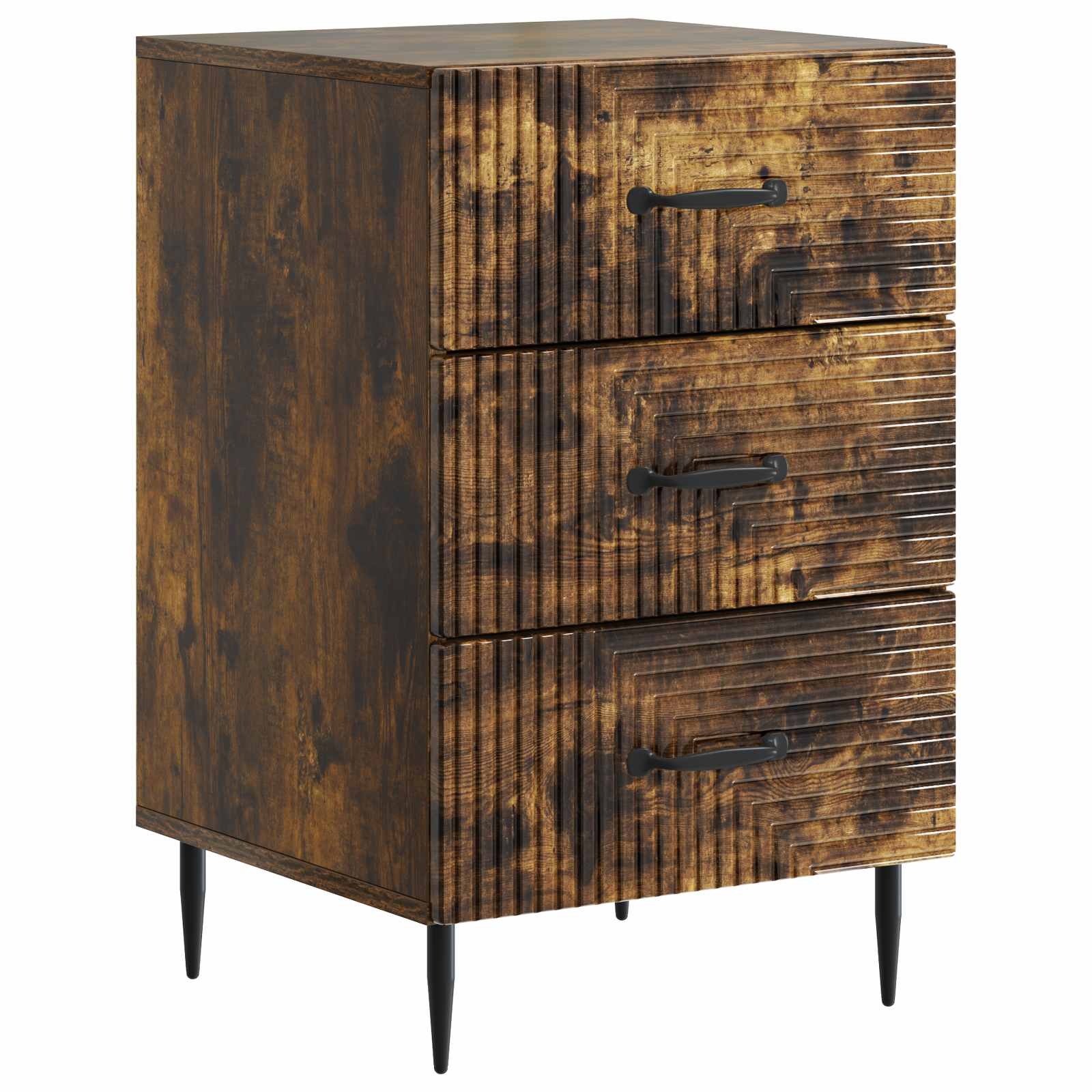Noční Skříňka Kouřový Dub 43 X 41 X 66,5 Cm Kompozitní Dřevo