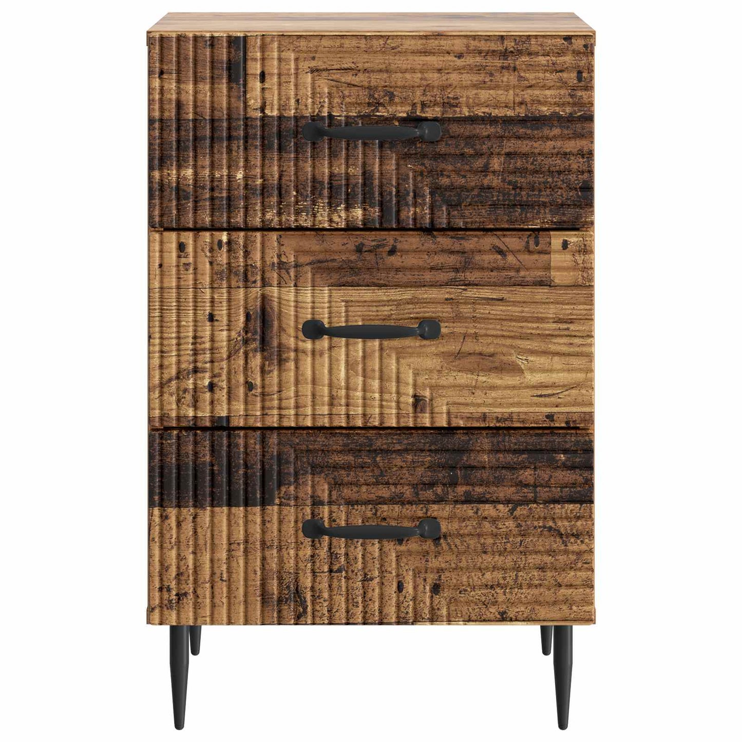 Noční Skříňka Staré Dřevo 43 X 41 X 66,5 Cm Kompozitní Dřevo