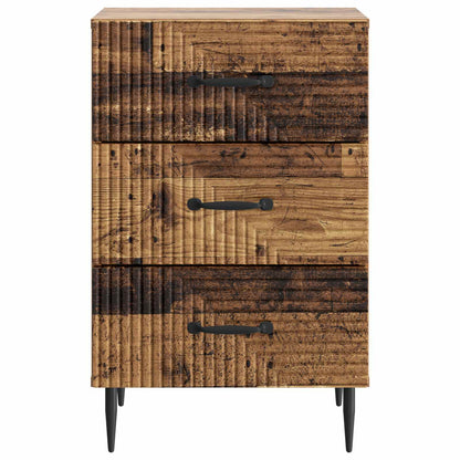 Noční Skříňka Staré Dřevo 43 X 41 X 66,5 Cm Kompozitní Dřevo
