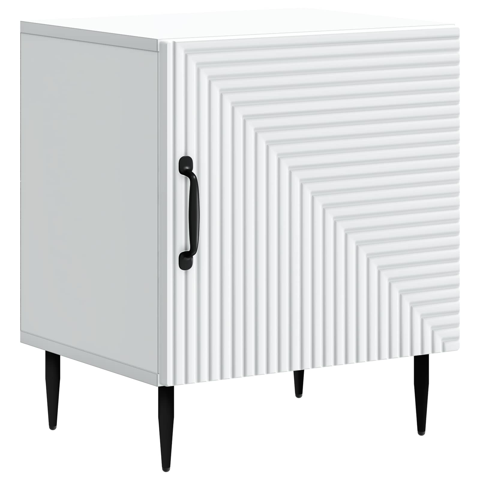 Noční Skříňka 2 Pcs Bílá 43 X 34,5 X 50 Cm Kompozitní Dřevo