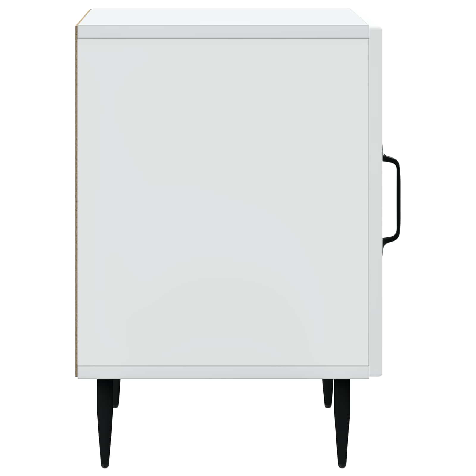 Noční Skříňka 2 Pcs Bílá 43 X 34,5 X 50 Cm Kompozitní Dřevo