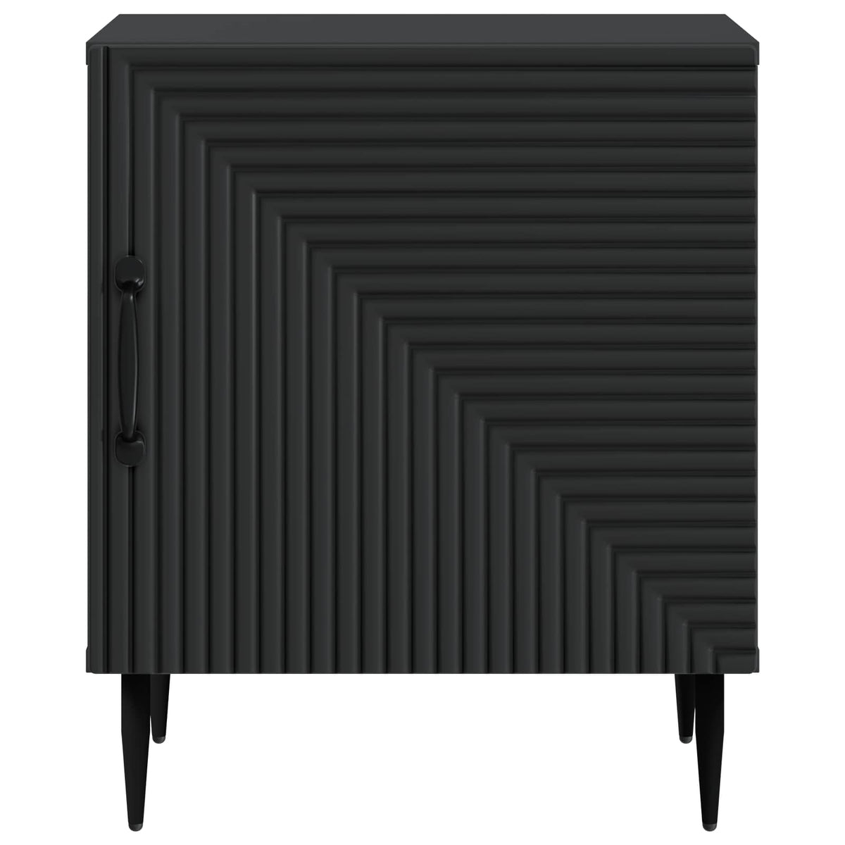 Noční Skříňka 2 Pcs Černá 43 X 34,5 X 50 Cm Kompozitní Dřevo