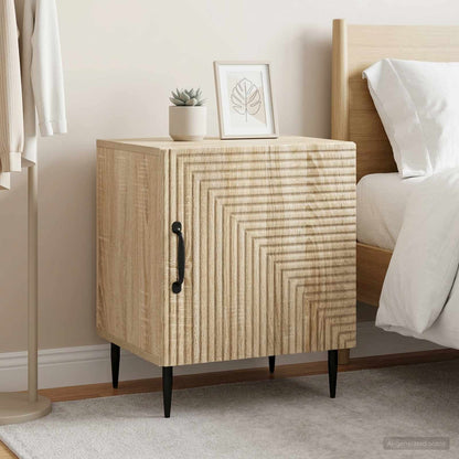 Noční Skříňka 2 Pcs Dub Sonoma 43 X 34,5 X 50 Cm
