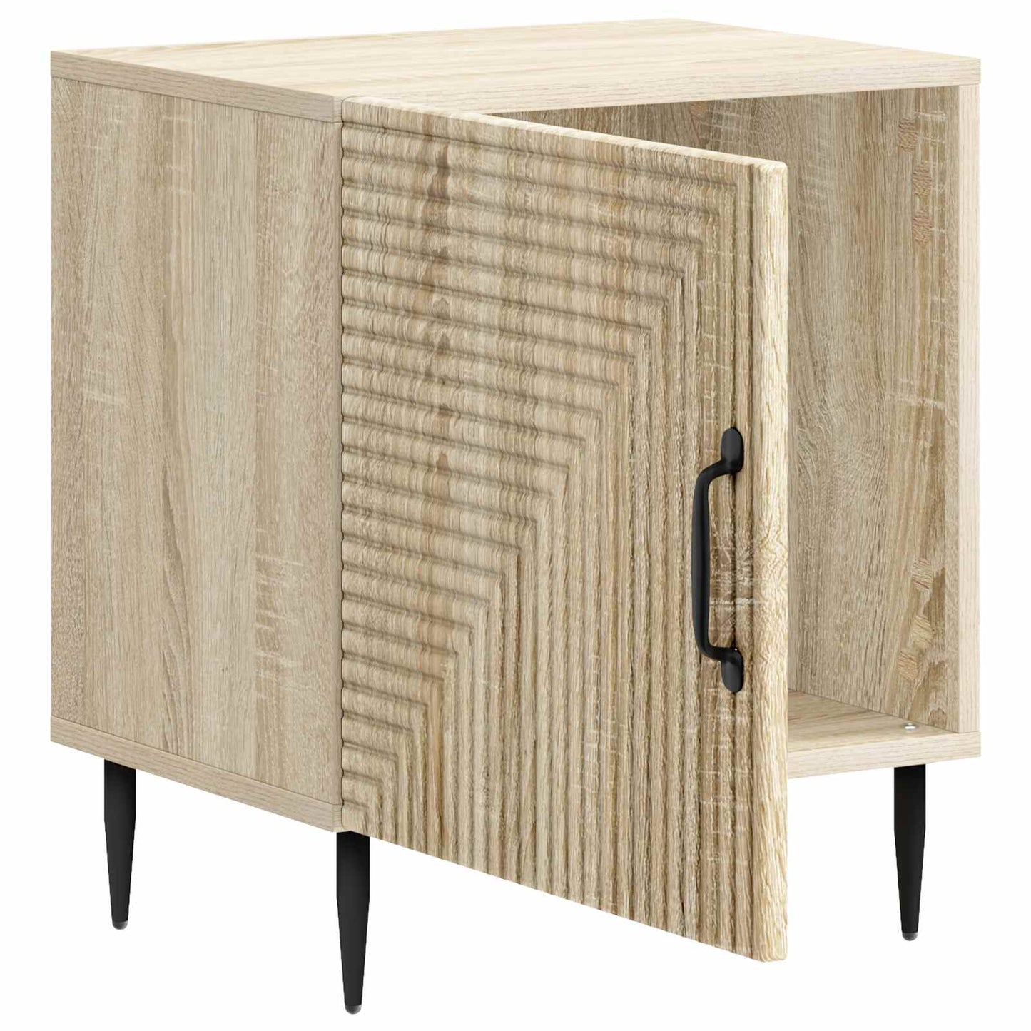 Noční Skříňka 2 Pcs Dub Sonoma 43 X 34,5 X 50 Cm