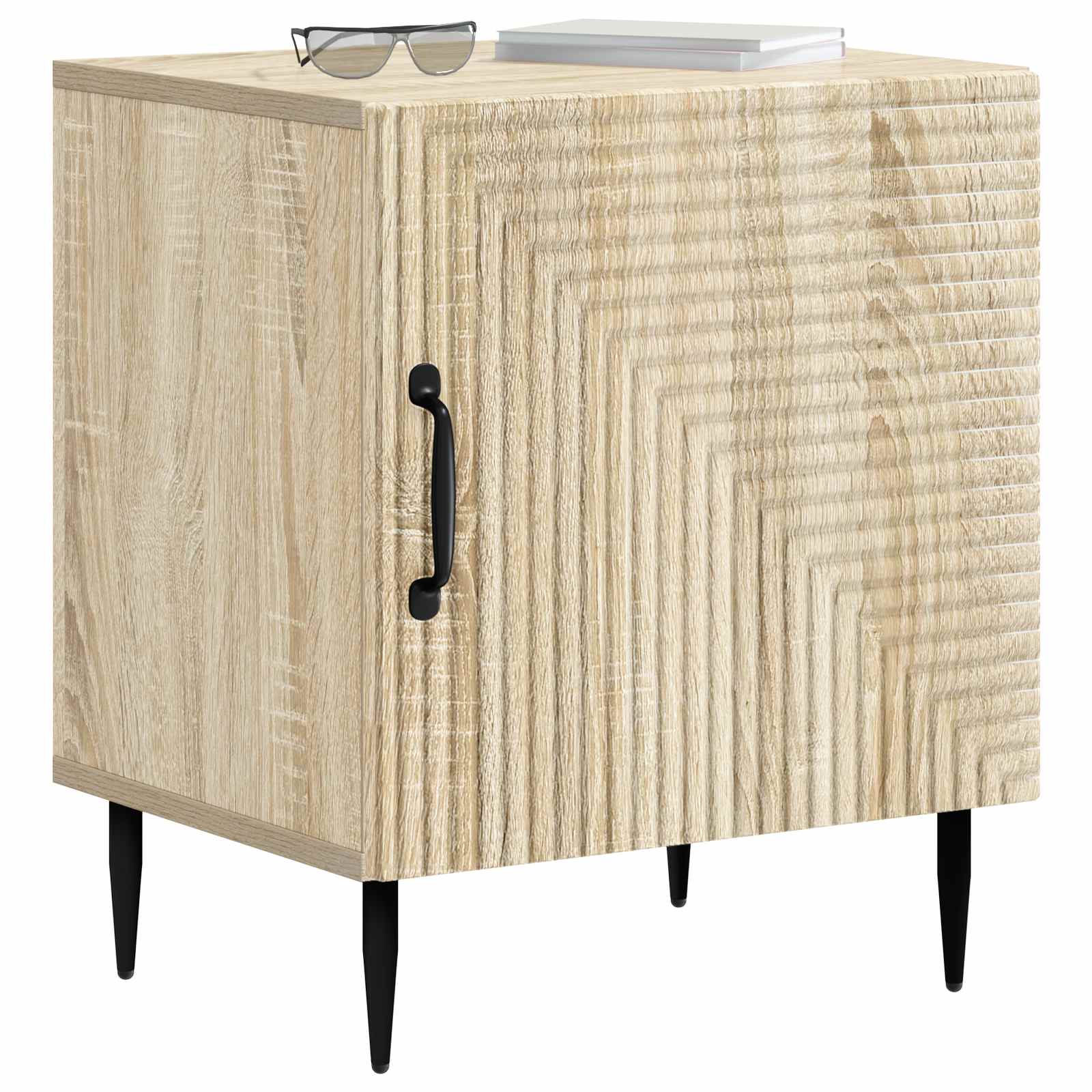 Noční Skříňka 2 Pcs Dub Sonoma 43 X 34,5 X 50 Cm
