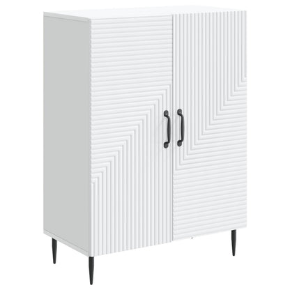 Servírovací Skříň Bílá 66 X 34,5 X 89,5 Cm Kompozitní Dřevo