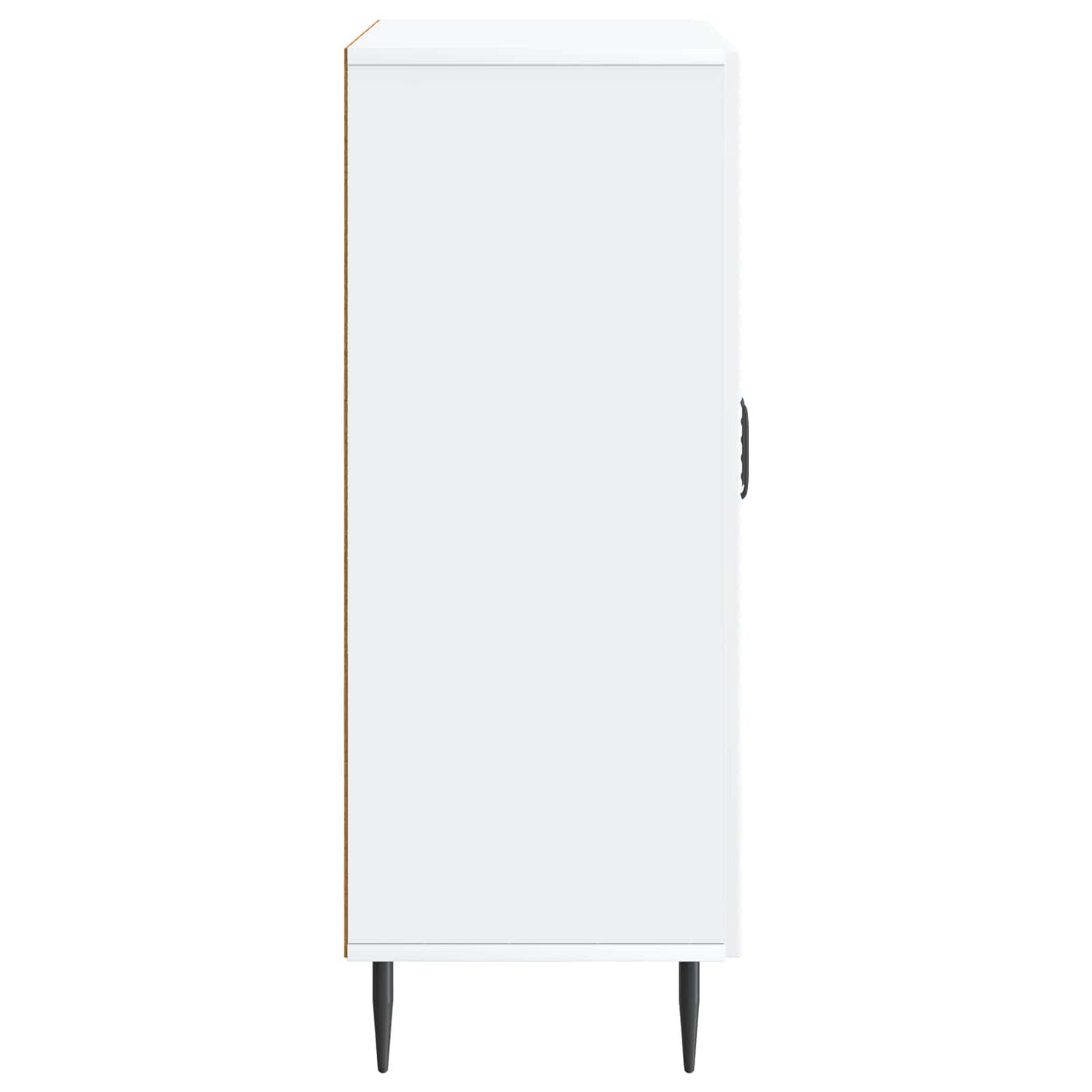 Servírovací Skříň Bílá 66 X 34,5 X 89,5 Cm Kompozitní Dřevo
