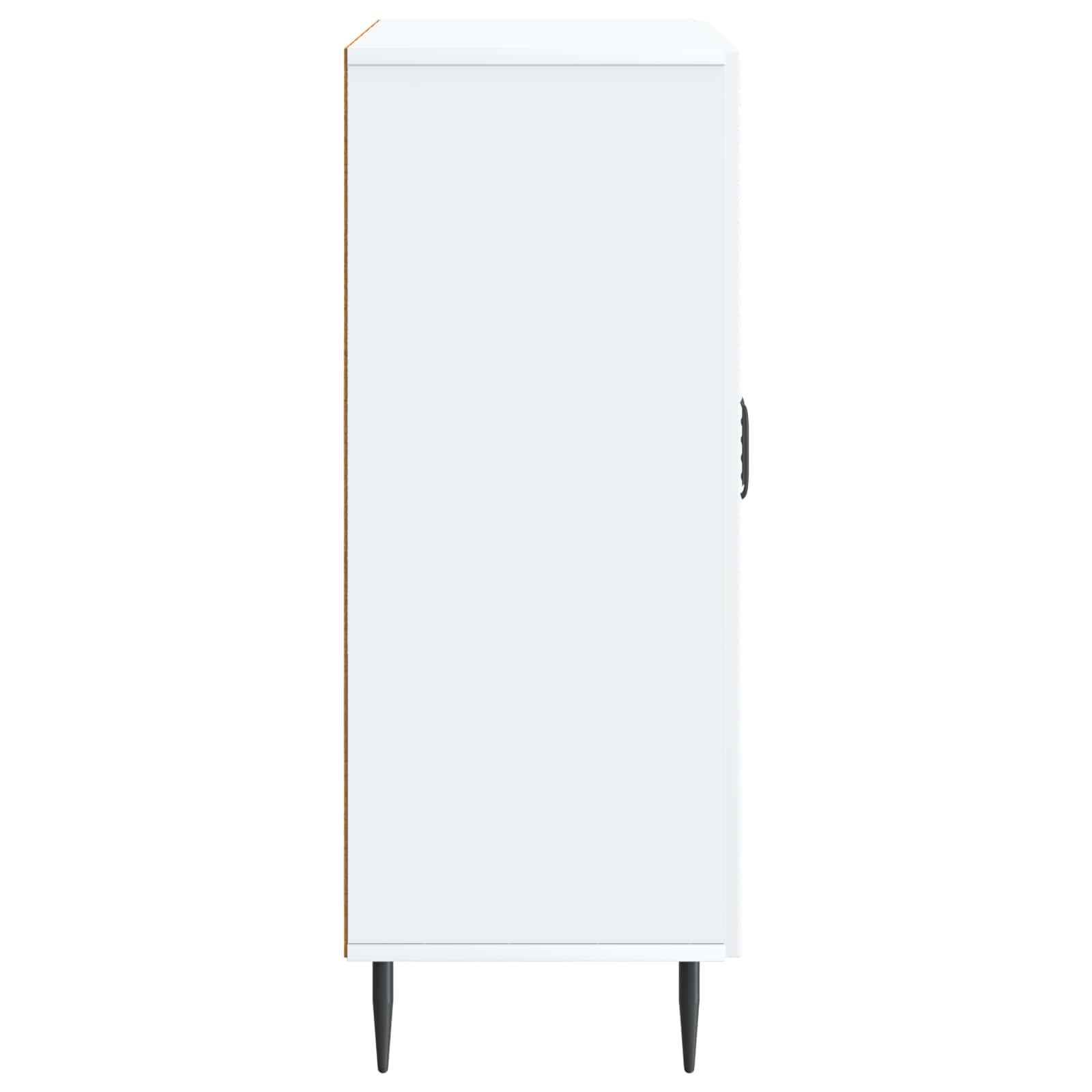 Servírovací Skříň Bílá 66 X 34,5 X 89,5 Cm Kompozitní Dřevo