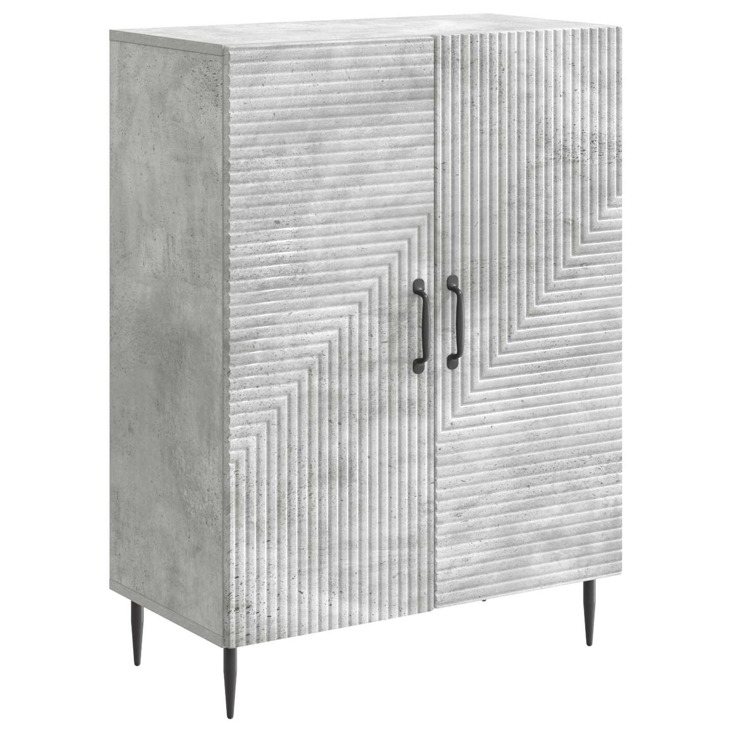 Servírovací Skříň Betonově Šedá 66 X 34,5 X 89,5 Cm