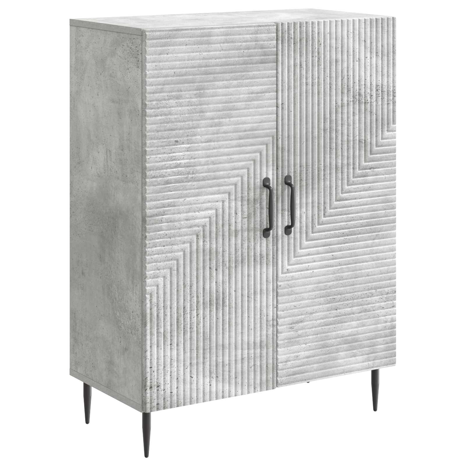 Servírovací Skříň Betonově Šedá 66 X 34,5 X 89,5 Cm