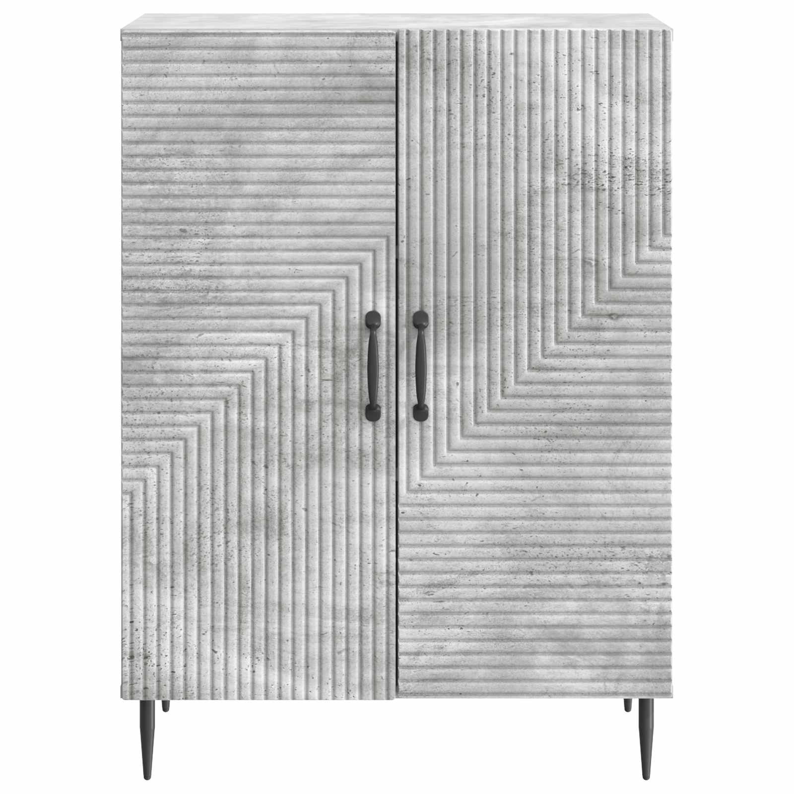 Servírovací Skříň Betonově Šedá 66 X 34,5 X 89,5 Cm