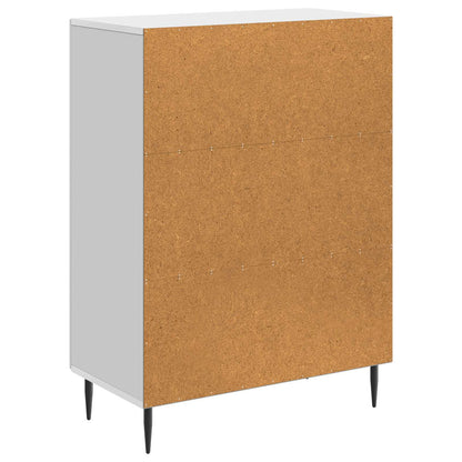 Servírovací Skříň Bílá S Vysokým Leskem 66 X 34,5 X 89,5 Cm
