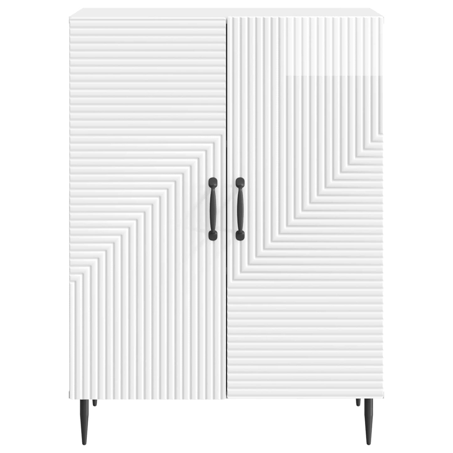 Servírovací Skříň Bílá S Vysokým Leskem 66 X 34,5 X 89,5 Cm