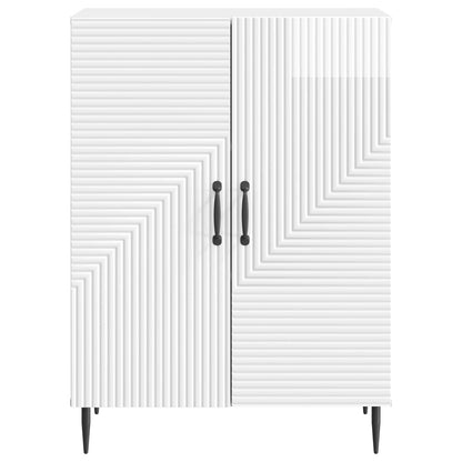 Servírovací Skříň Bílá S Vysokým Leskem 66 X 34,5 X 89,5 Cm