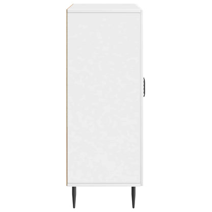 Servírovací Skříň Bílá S Vysokým Leskem 66 X 34,5 X 89,5 Cm