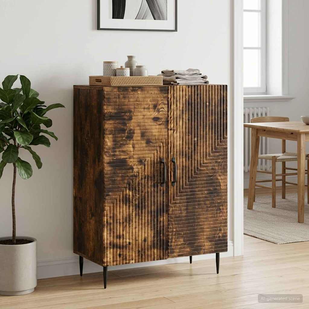 Servírovací Skříň Kouřový Dub 66 X 34,5 X 89,5 Cm