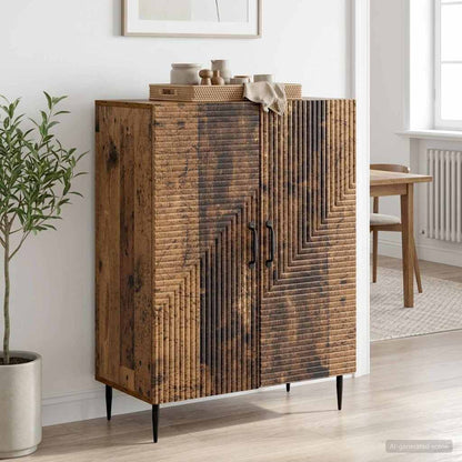 Servírovací Skříň Staré Dřevo 66 X 34,5 X 89,5 Cm