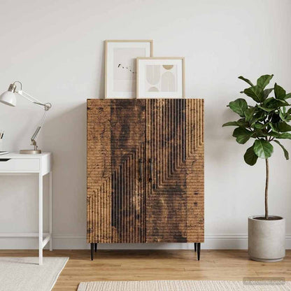 Servírovací Skříň Staré Dřevo 66 X 34,5 X 89,5 Cm