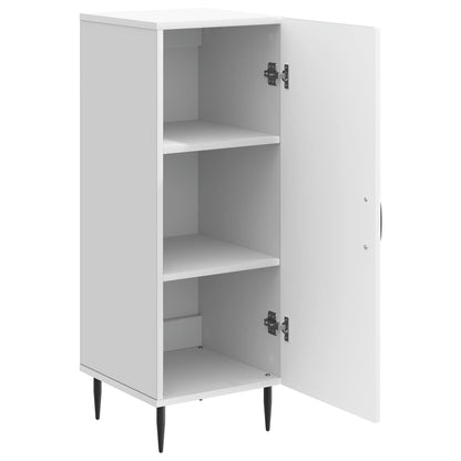 Servírovací Skříň Bílá 33 X 34,5 X 89,5 Cm Kompozitní Dřevo