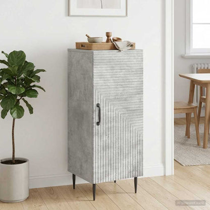 Servírovací Skříň Betonově Šedá 33 X 34,5 X 89,5 Cm