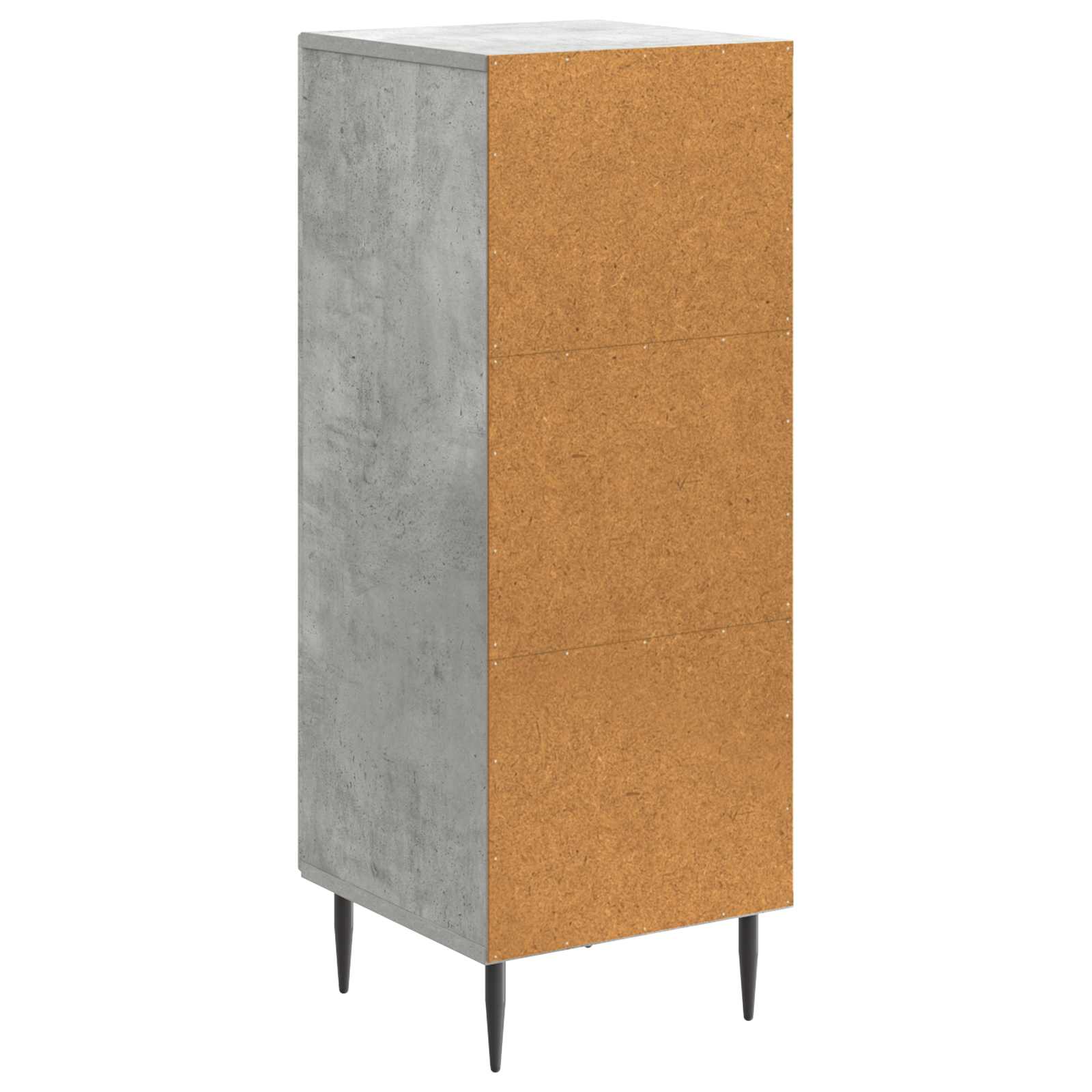 Servírovací Skříň Betonově Šedá 33 X 34,5 X 89,5 Cm