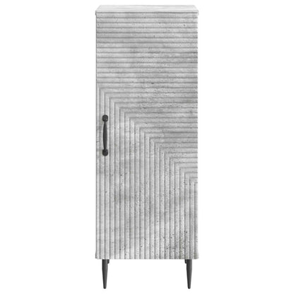 Servírovací Skříň Betonově Šedá 33 X 34,5 X 89,5 Cm
