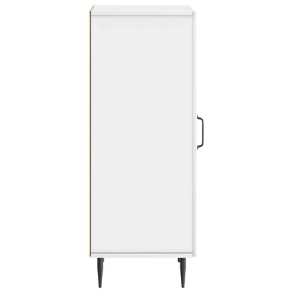 Servírovací Skříň Bílá S Vysokým Leskem 33 X 34,5 X 89,5 Cm