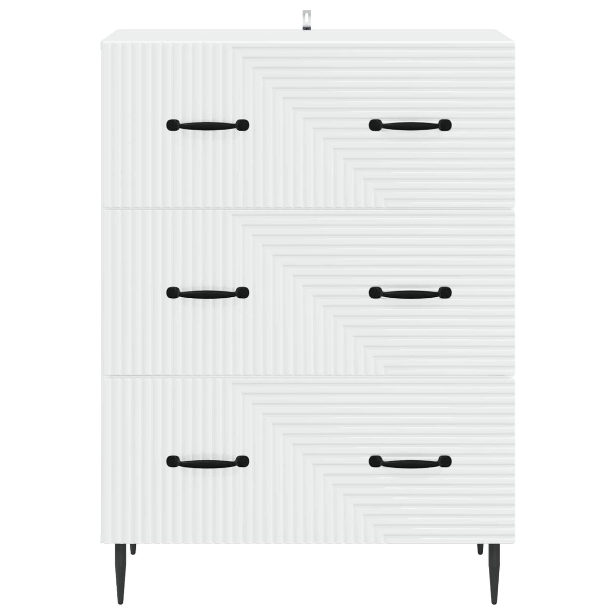 Skříň Se Zásuvkami Bílá 66 X 34,5 X 89,5 Cm Kompozitní Dřevo