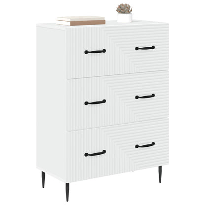 Skříň Se Zásuvkami Bílá 66 X 34,5 X 89,5 Cm Kompozitní Dřevo