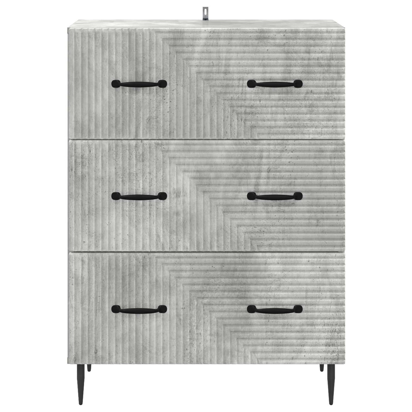 Skříň Se Zásuvkami Betonově Šedá 66 X 34,5 X 89,5 Cm