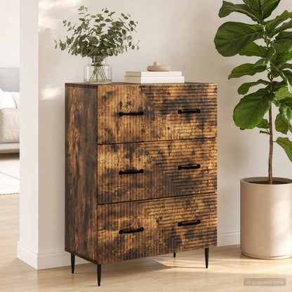 Skříň Se Zásuvkami Kouřový Dub 66 X 34,5 X 89,5 Cm