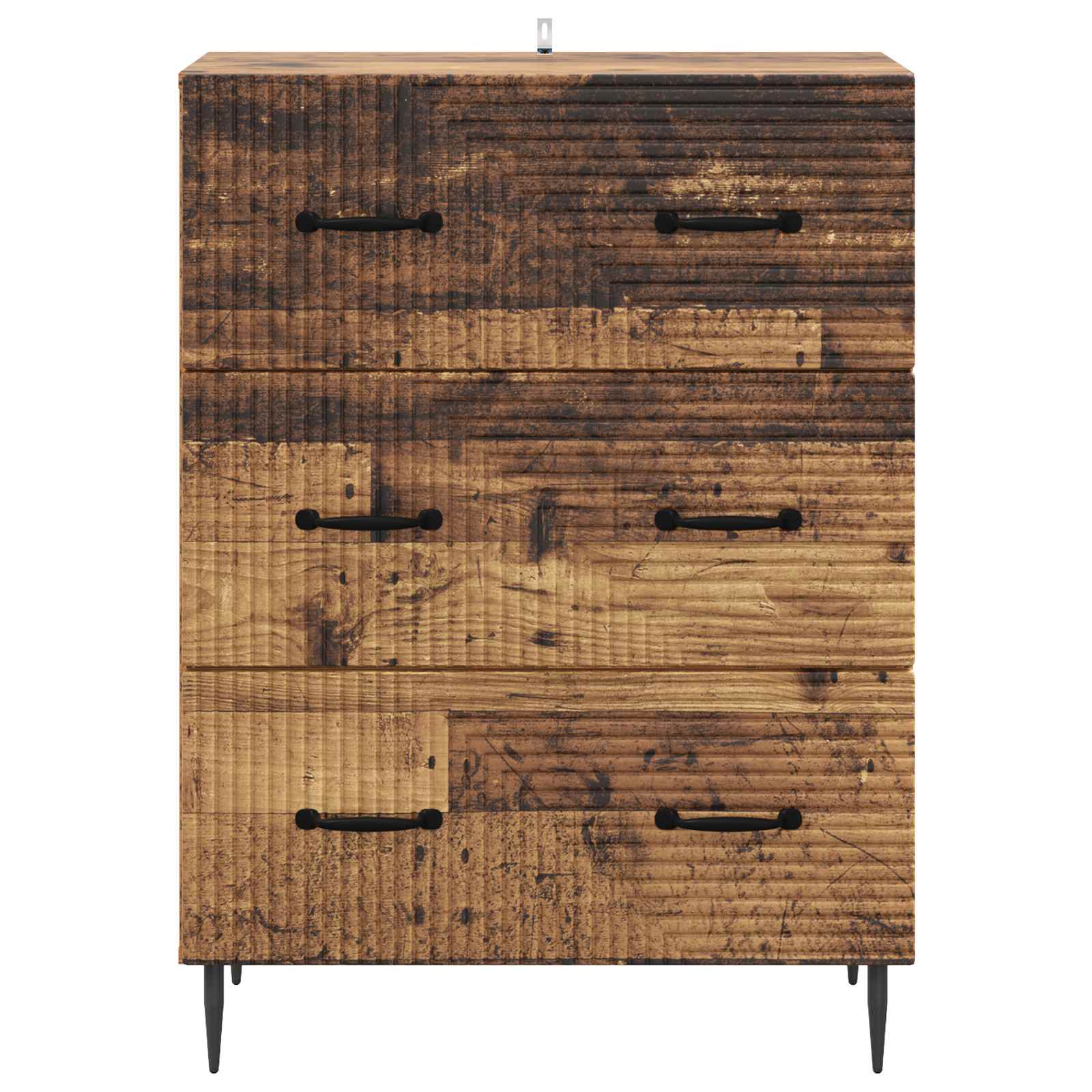 Skříň Se Zásuvkami Staré Dřevo 66 X 34,5 X 89,5 Cm