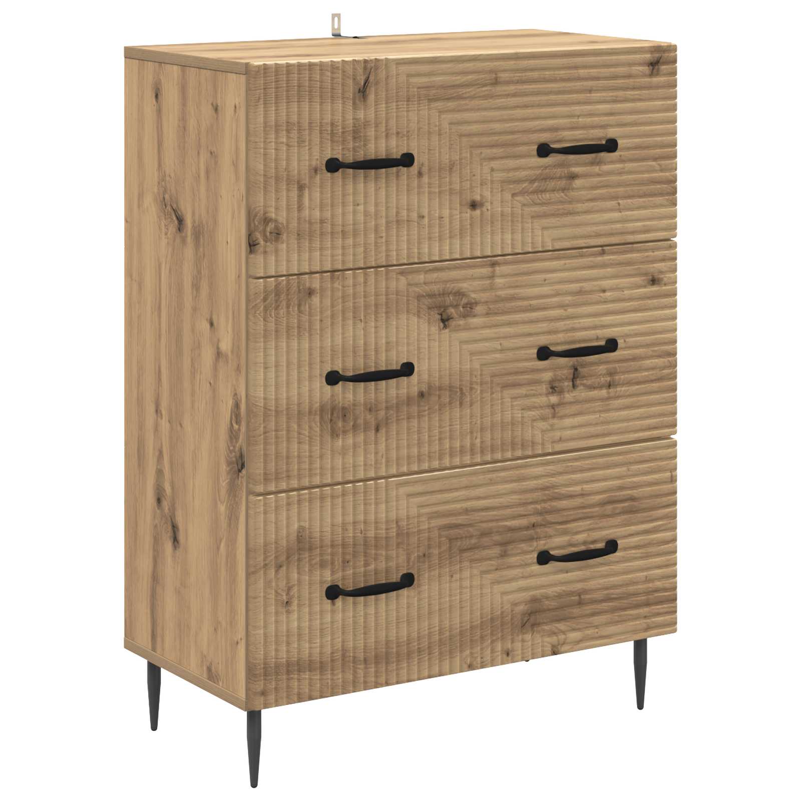 Skříň Se Zásuvkami 66 X 34,5 X 89,5 Cm Kompozitní Dřevo