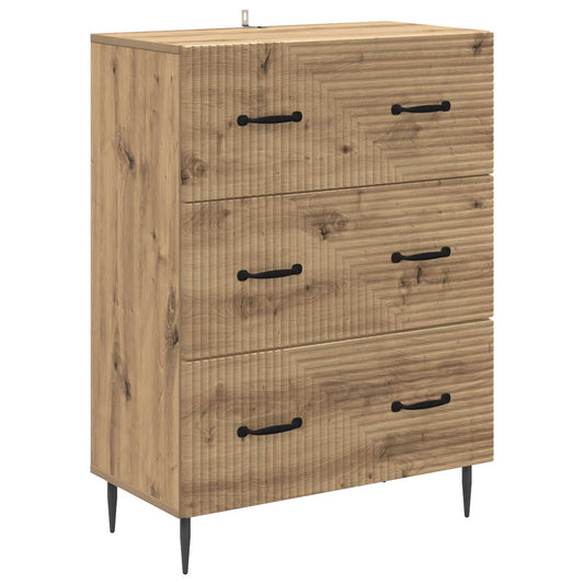 Skříň Se Zásuvkami 66 X 34,5 X 89,5 Cm Kompozitní Dřevo