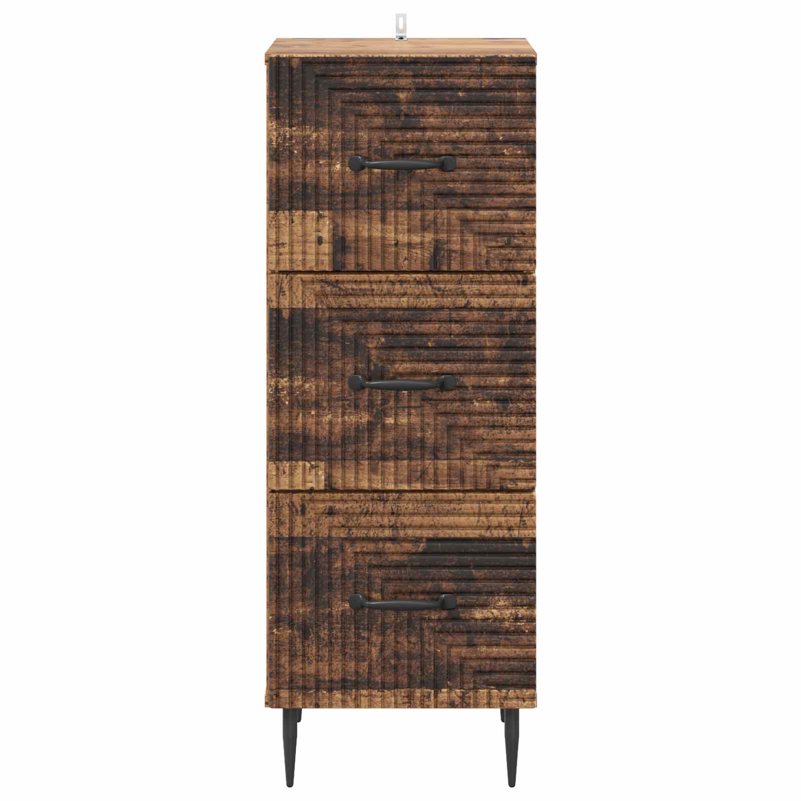 Skříň Se Zásuvkami Staré Dřevo 33 X 34,5 X 89,5 Cm